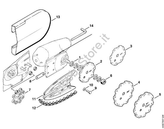 BT 311 elementi di trasissione, elemento di collegamento BT 310, BT 311 BT 311 brand Stihl